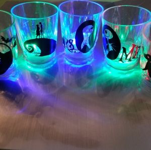 L.e.d. Nightmare before Christmas shot glass set